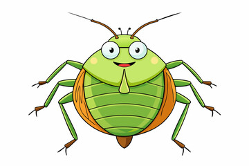 stink bug vector illustration