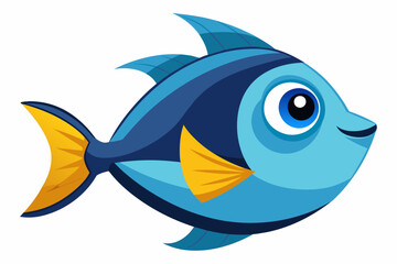 surgeofish fish vector illustration