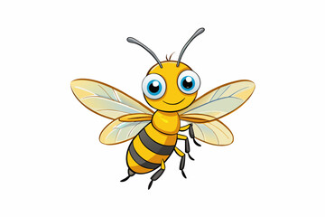 sweat bee vector illustration