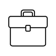 briefcase icon with white background vector stock illustration