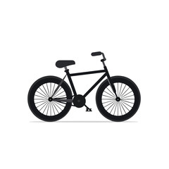 Black bicycle icon vector element design template c