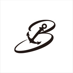 Print design a letter B logo for your name and product