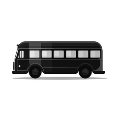 Obraz na płótnie Canvas Black bus icon vector element design template carto