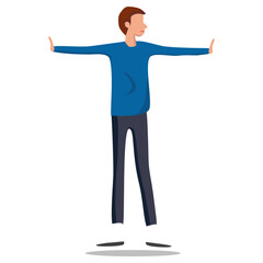 A men use two hand stop prevent trying to fight.