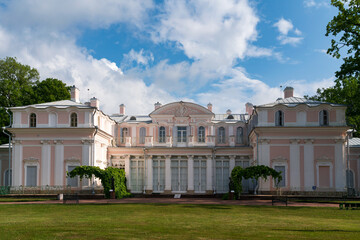 Chinese Palace in the Oranienbaum Palace and Park Ensemble on a sunny summer day, Lomonosov, Saint...