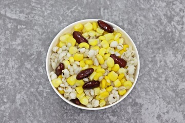 Boiled Multigrain, Sweet Corn, Kidney Bean, Job's Tears and Barley