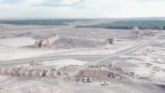 Topview Over Bam Citadel, Iran Ideal for historical or cultural projects.