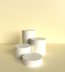 Circle round display light template design product modern stage pedestal template product display blank studio bright texture decoration podium luxury award room cylinder floor backdrop minimal room