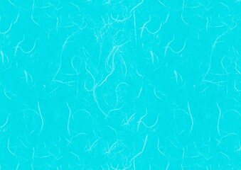 鮮やかな水色の和紙（雲竜紙）の背景