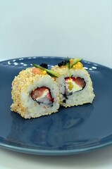 sushi on a plate