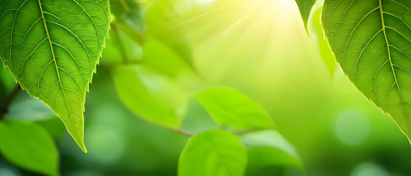 Natural green leaves plants at summer, spring background cover page greenery environment ecology wallpaper