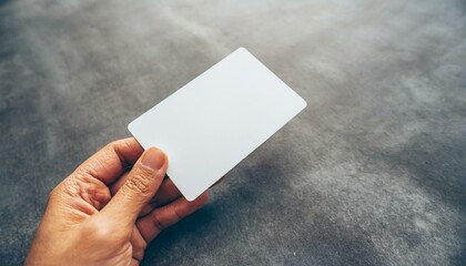 Business Card being Held by Hand - Mockup for Business Card - Personal Promotion for Business - Entrepreneurship