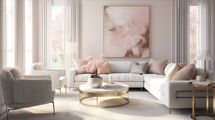 living room with a sofa