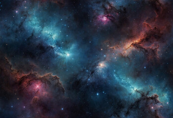 abstract universe galaxy nebula and stars background. - obrazy, fototapety, plakaty