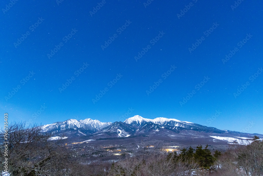 Canvas Prints snow covered mountains in winter