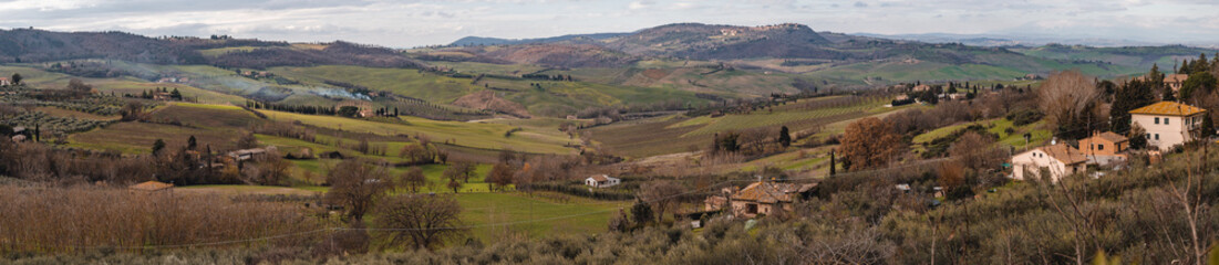 panorama of tuscany countryside