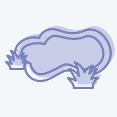 Icon Pond. suitable for City Park symbol. two tone style. simple design editable. design template vector. simple illustration