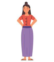 myanmar female character