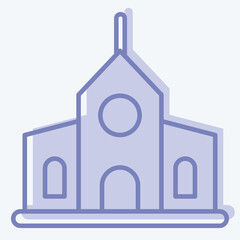 Icon Municipal. suitable for education symbol. two tone style. simple design editable. design template vector. simple illustration