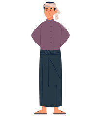 myanmar man standing