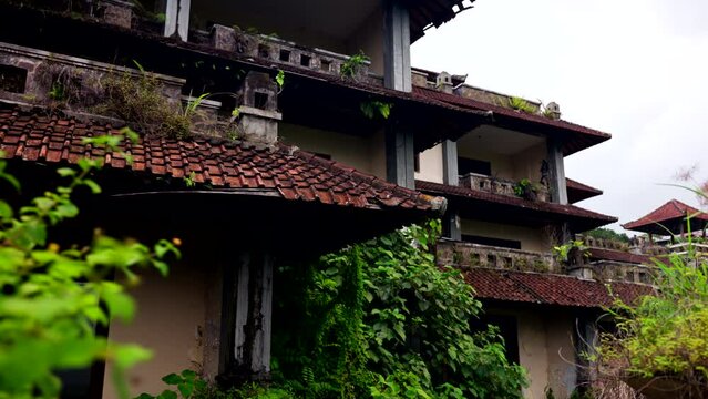 The Ghost Palace Hotel - Bedugul Taman Rekreasi Hotel And Resort In Bali, Indonesia. Reveal Shot