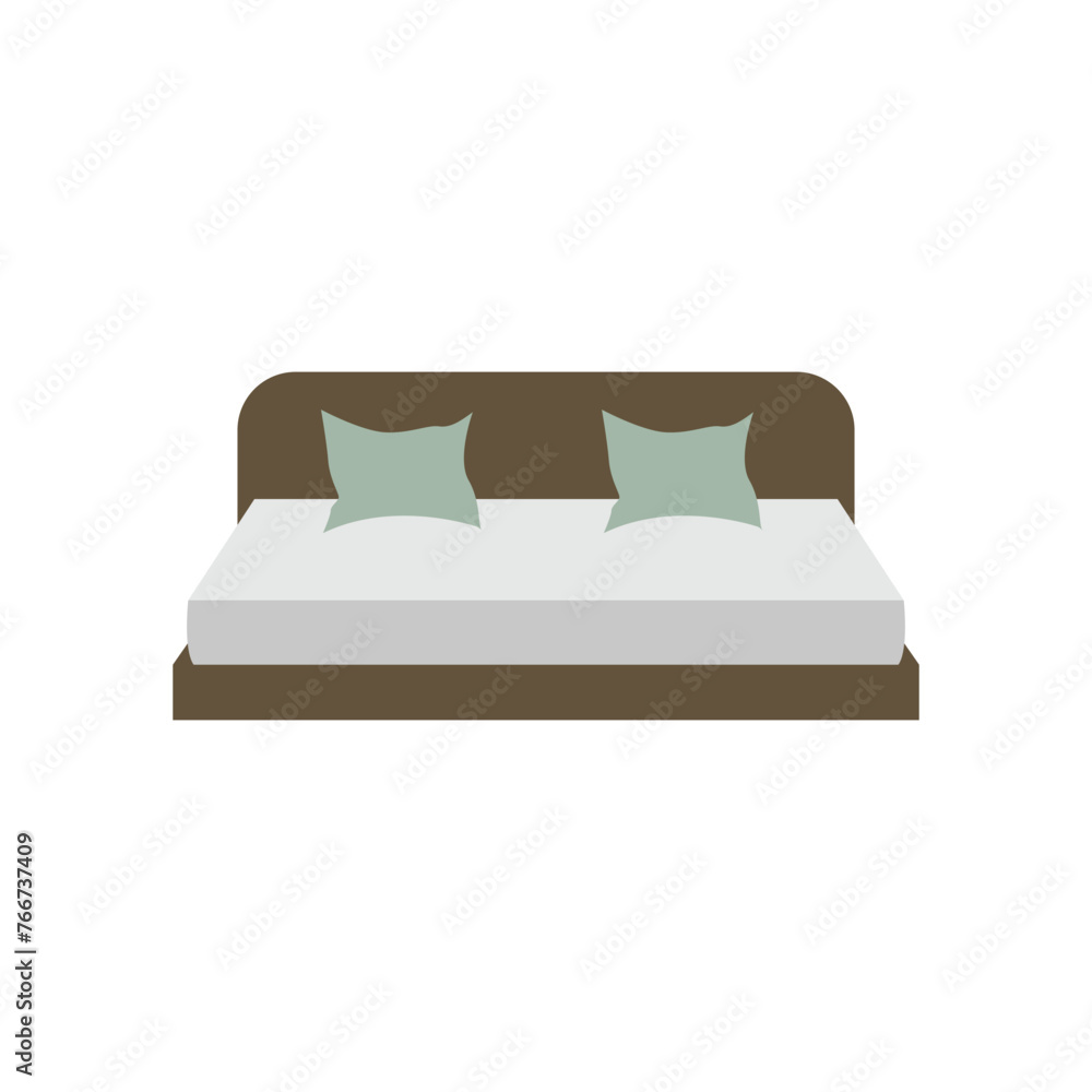 Sticker bed logo icon