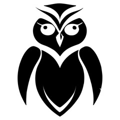 Owl logo silhouette