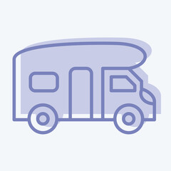 Icon Motor Automotive. suitable for Automotive symbol. two tone style. simple design editable. design template vector. simple illustration