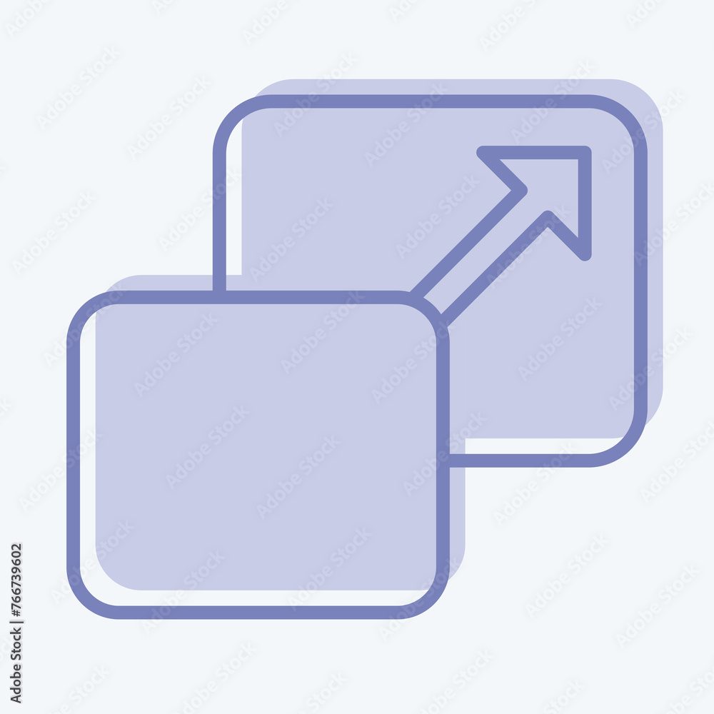 Fototapete icon scale. related to graphic design tools symbol. two tone style. simple design editable. simple i