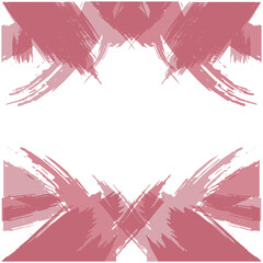 Abstract grunge brush strokes background template border