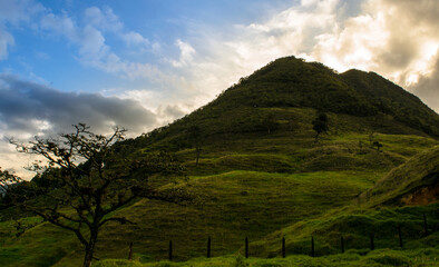 landscape with clouds