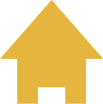 recommend clip art: Mustard Yellow House Icon