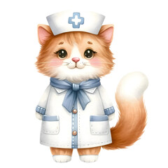 clinics pharmacies set dog veterinary watercolor parrot illustration cat design hospitals doctor medical hamster animals design clothes collection