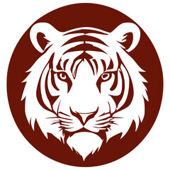 Tiger logo solhouette