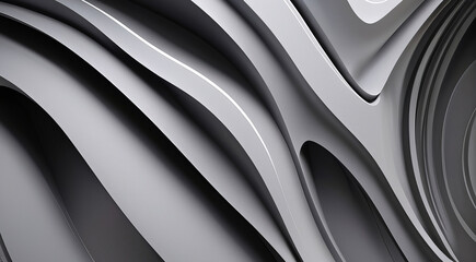 Abstract wall wave architecture abstract 3d background 