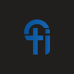 Letter ti logo, vector design template