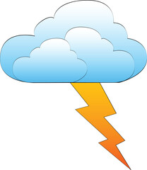 cloud and lightning blue stormy cloud