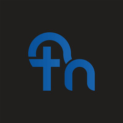 Fototapeta premium Letter tn logo, vector design template