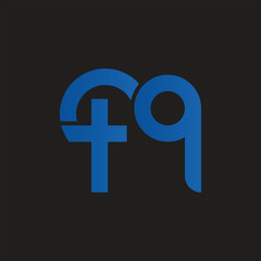 Letter tq logo, vector design template