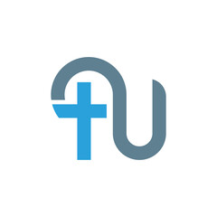 Obraz premium Letter tu logo, vector design template 