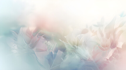 light soft abstract botanical nature background with bokeh