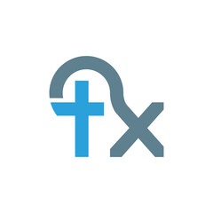 Letter tx logo, vector design template