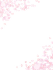 水彩テクスチャの背景素材　ピンク　春イメージ　縦長