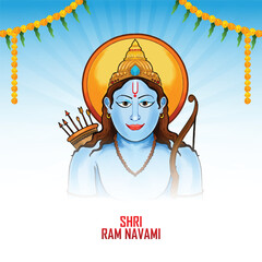 Ram Navami Hindu Festival with background