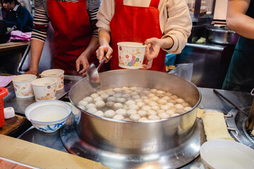 台湾 九份 魚のつみれだんごスープ（魚丸湯）