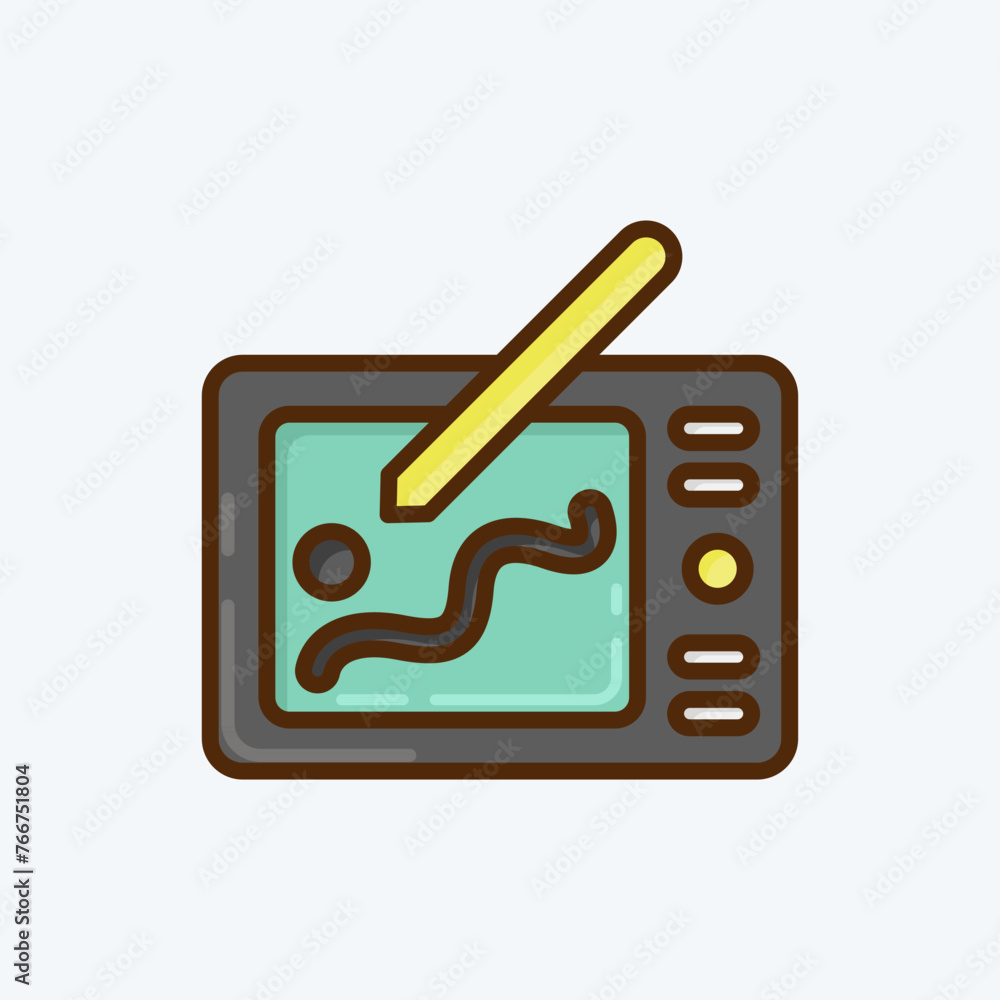Fototapete icon design. suitable for branding symbol. flat style. simple design editable. design template vecto