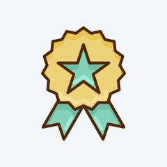 Obraz premium Icon Quality. suitable for Branding symbol. flat style. simple design editable. design template vector. simple illustration