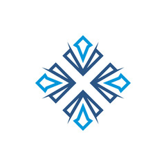 letter x luxury icon logo template	
