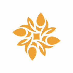 agriculture wheat design logo icon	
