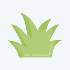 Icon Lawn. suitable for City Park symbol. flat style. simple design editable. design template vector. simple illustration